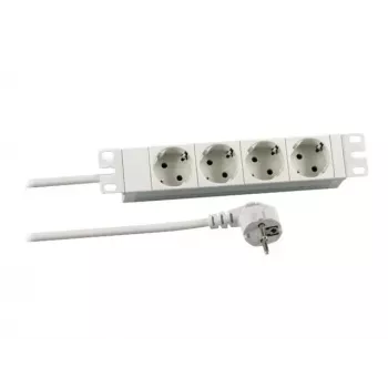 EFB Elektronik Koop PROFIversal Stekkerdoos (rackmontage) - AC 250 V - Ingang CEE 7/7 - 4 x CEE 7/3 uitgangen