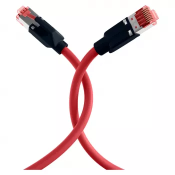 EFB ELEKTRONIK RJ45 patchkabel Cat.6A S/FTP PUR Draka UC900 TM21 rood 0,25 m