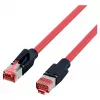 EFB ELEKTRONIK RJ45 patchkabel Cat.6A S/FTP PUR Draka UC900 TM21 rood 0,25 m