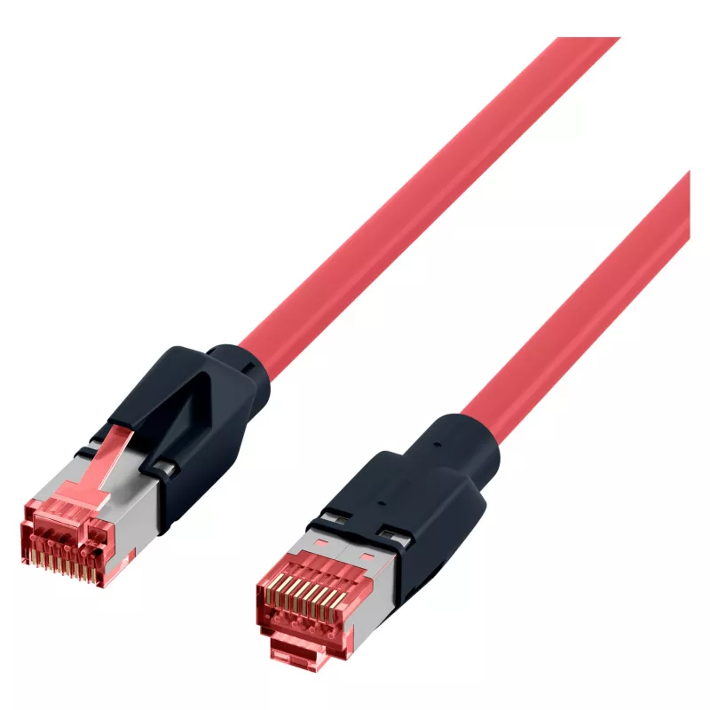 EFB ELEKTRONIK RJ45 patchkabel Cat.6A S/FTP PUR Draka UC900 TM21 rood 0,25 m