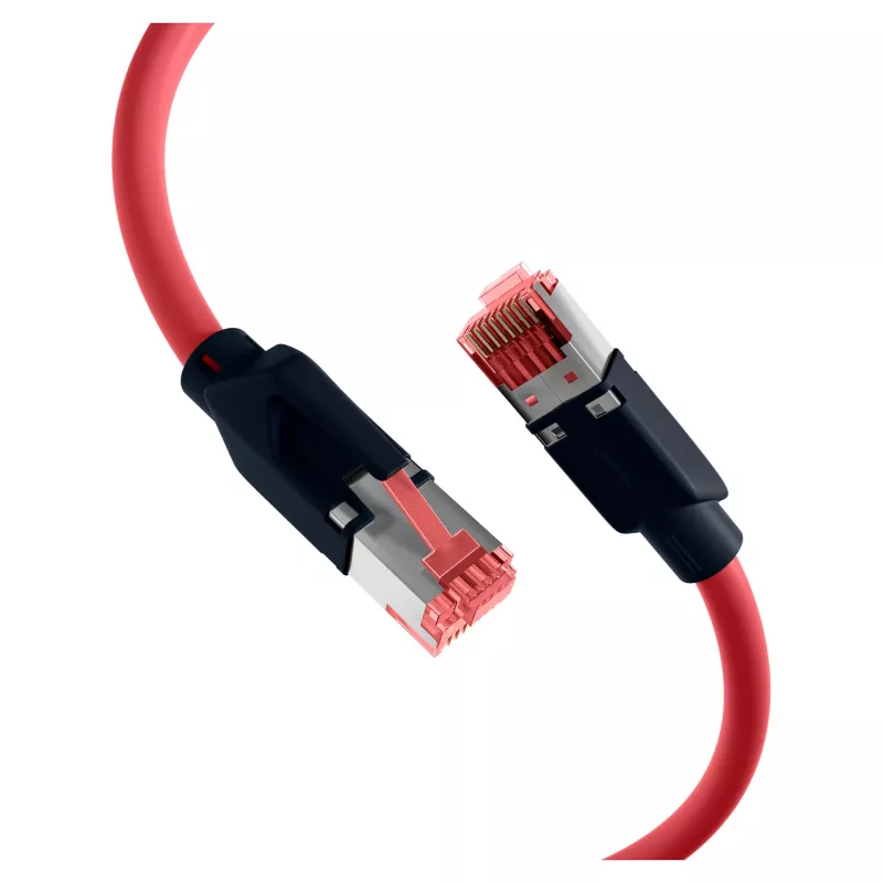 EFB ELEKTRONIK RJ45 patchkabel Cat.6A S/FTP PUR Draka UC900 TM21 rood 0,25 m