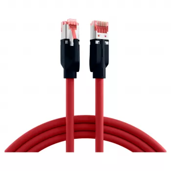 EFB ELEKTRONIK RJ45 patchkabel Cat.6A S/FTP PUR Draka UC900 TM21 rood 0,25 m