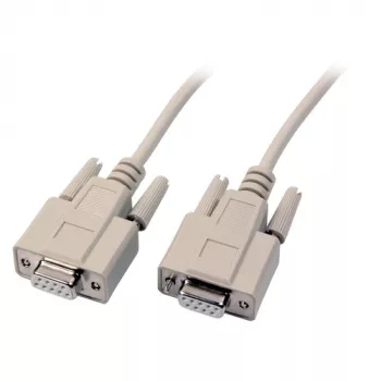 EFB-Elektronik Seriële datakabel 1:1, 2x D-Sub 9 bus, 2,0 m, beige (EK152.2)