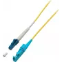 EFB-Elektronik simplex glasvezel patchkabel E2000 APC naar LC UPC OS2 3m geel LSZH 9/125µm O0863.3