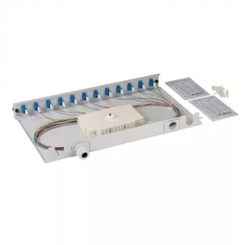 EFB Elektronik Lasbox LC 9/125 OS2 uitschuifbaar 48 pigtails offset/24 adapters