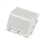 EFB ET-25028 centrale montageplaat voor 2 Keystone-modules, haakse uitlaat, 45x45 mm