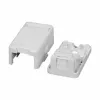 EFB ET-25166 opbouw Keystone-doos, 1 poort, zelfsluitend stofdeksel, reinwit