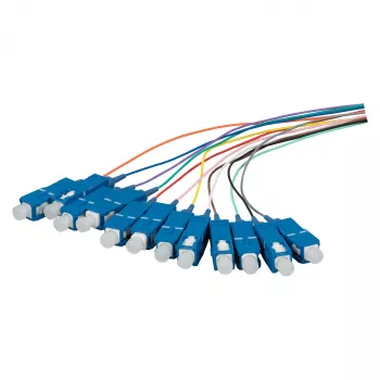 EFB Fiber Optic Pigtail SC OS2 G657A2 12-kleurenset 2m
