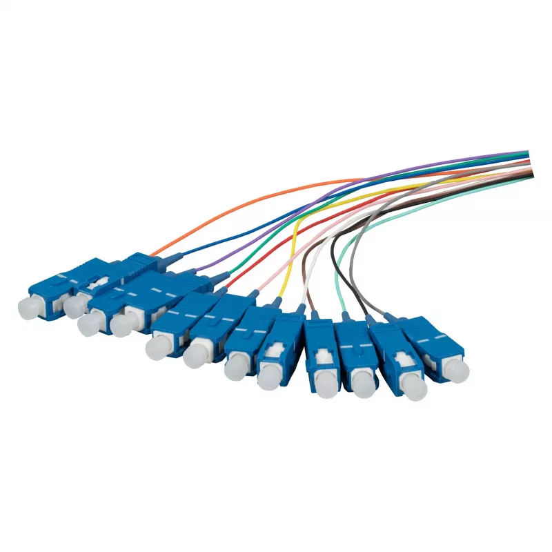 EFB Fiber Optic Pigtail SC OS2 G657A2 12-kleurenset 2m