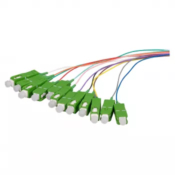 EFB Fiber Optic Pigtail SC OS2 G657A2 12-kleurenset 2m