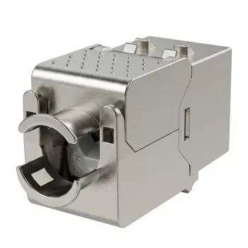 EFB RJ45 Keystone Slimline Cat.6A afgeschermd spuitgietzink 10GE