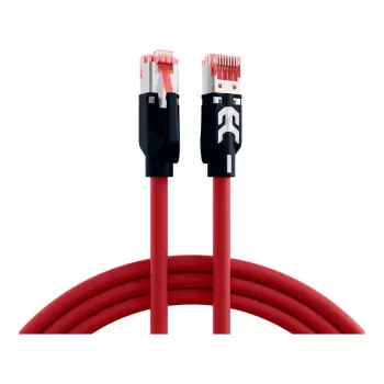 EFB RJ45 patchkabel Cat.6A S/FTP PUR Draka UC900 TM21 rood 0,5m