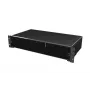 EFB VSB2HE-A-SW 2U sliding rack splicebox, onbezet, zwart, zonder frontplaat
