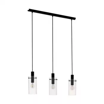 EGLO Carlton 1 Black and Copper E27 hanglamp