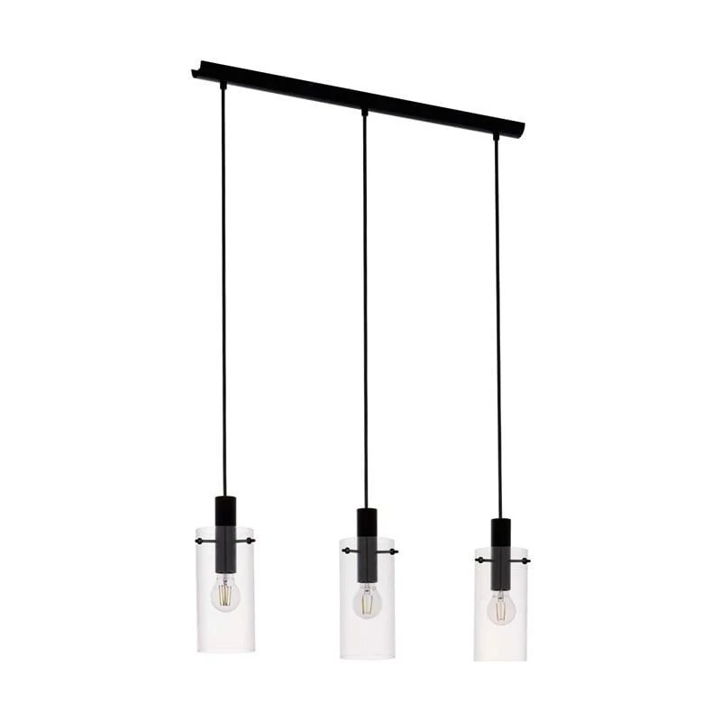 EGLO Carlton 1 Black and Copper E27 hanglamp