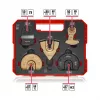 Einhell 708110 XLPLUS-CASE HCS HM multifunctioneel gereedschap accessoireset 37-delig