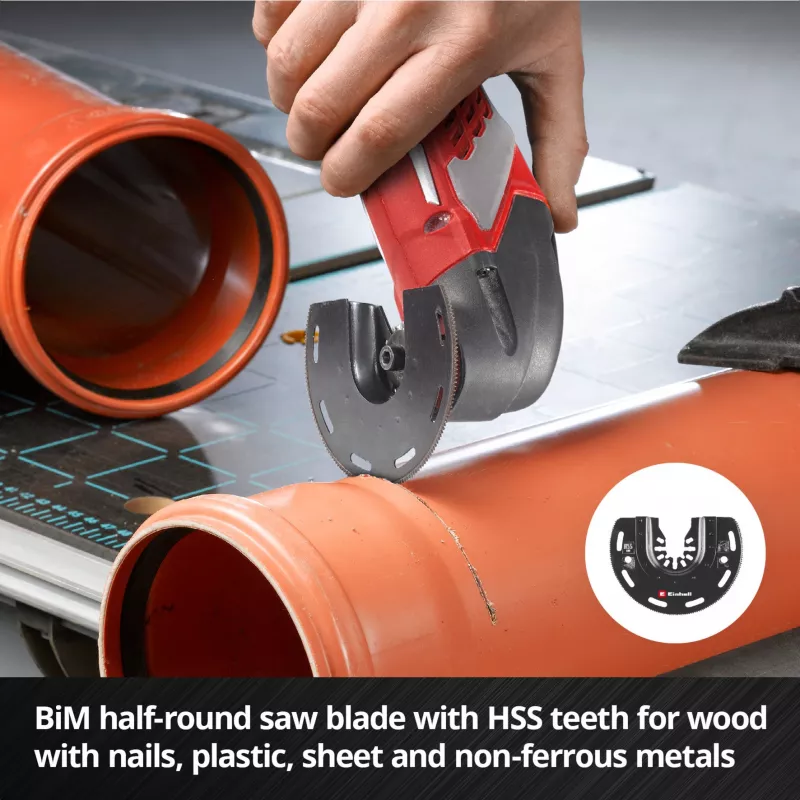 Einhell 708135 XL-PLUS-CASE BiM HSS multifunctioneel gereedschap-accessoireset, 10 delen