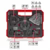 Einhell 708135 XL-PLUS-CASE BiM HSS multifunctioneel gereedschap-accessoireset, 10 delen