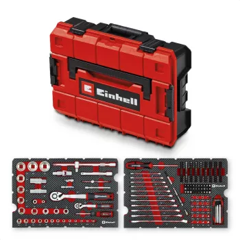 Einhell E-Case 201-delige monteurswerkzeugset (chroom-vanadiumstaal, stapelbaar) (370513)