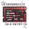 Einhell E-Case 92-delige gereedschapsset (370514) - chroom-vanadiumstaal, zwart/rood