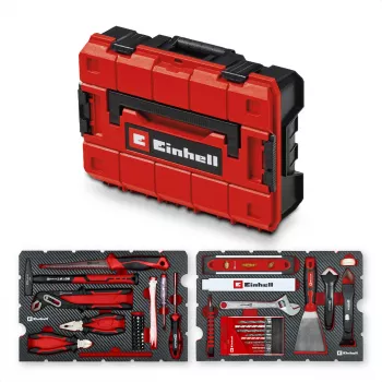 EINHELL-KWB E-Case renovatie-gereedschapsset, 78-delig (zwart/rood)