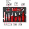 EINHELL-KWB E-Case gereedschapskoffer verhuizing, 79-delig (zwart/rood)