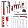 EINHELL-KWB E-Case gereedschapskoffer verhuizing, 79-delig (zwart/rood)