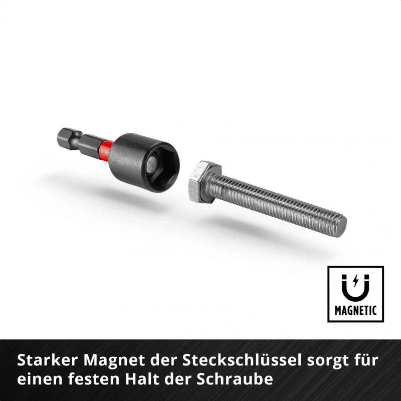 EINHELL-KWB impact bit- en dopsleutelset in M-CASE, 39-delige