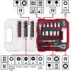 EINHELL-KWB dopsleutel- en bitset 1/4 inch 37-delig in L-CASE