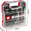 EINHELL-KWB dopsleutel- en bitset 1/4 inch 37-delig in L-CASE