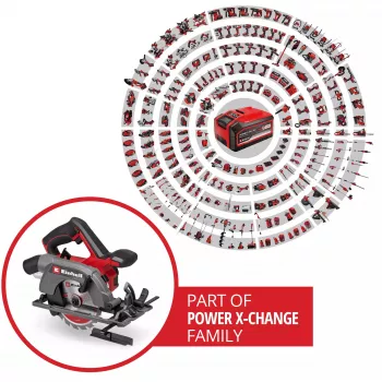 Einhell Power X-Change accu-handcirkelzaag TE-CS 18/150-2 Li-Solo, 18V (rood/zwart, zonder accu en oplader)