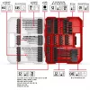 EINHELL XL-CASE impact bit- en boorset, 95-delig, boor- & bitset
