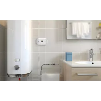 EL-HOME CD-17A2v2300/B koolmonoxidemelder met LCD-display en 9V-noodstroomvoorziening