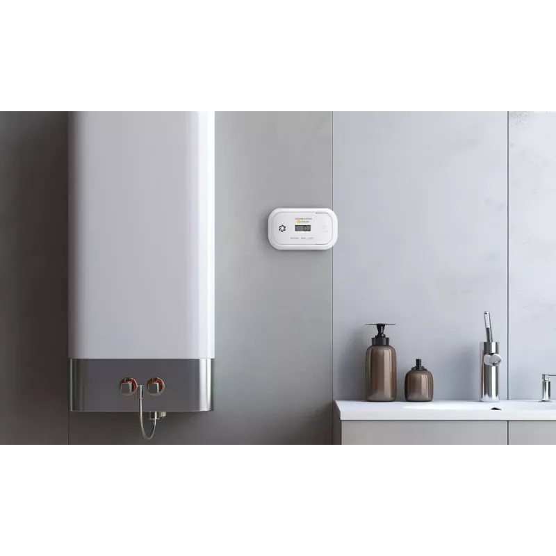 EL-HOME CD-17A2v2300/B koolmonoxidemelder met LCD-display en 9V-noodstroomvoorziening
