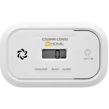 EL-HOME CD-17A2v2300/B koolmonoxidemelder met LCD-display en 9V-noodstroomvoorziening