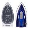 ELDOM DA50 reisstrijkijzer 900W blauw met stoom, opvouwbaar handvat, antiaanbakzool, 40ml tank