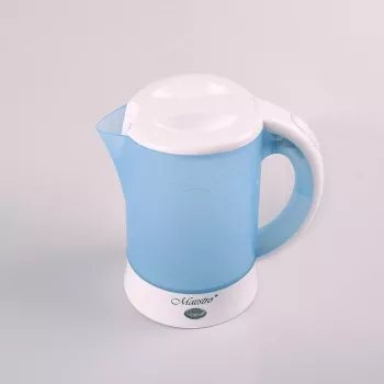 ELDOM elektrische toeristenkooktoestel C190 Lino 0,6L 550W blauw met 2 kopjes en 2 lepels