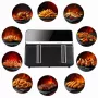ELDOM FR200 heteluchtfriteuse, 9 L, 2200 W, Dual Drawer