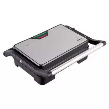 Eldom GK110 Contactgrill, 800 W, Zwart/Zilver