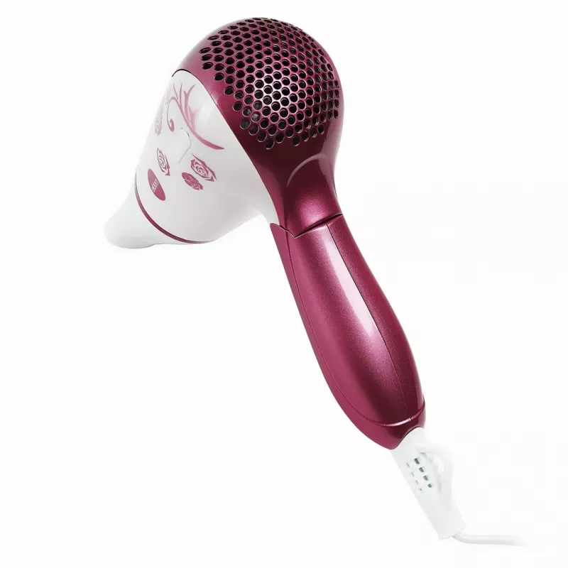 ELDOM HT82R haardroger 1200W opvouwbare handgreep, 2 warmte- en snelheidsstanden, koudeluchtstand, wit/blauw