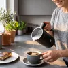 ELDOM SI560C melkopschuimer zwart - 500W automatisch heet & koud opschuimen, 300ml verwarming, roestvrij staal