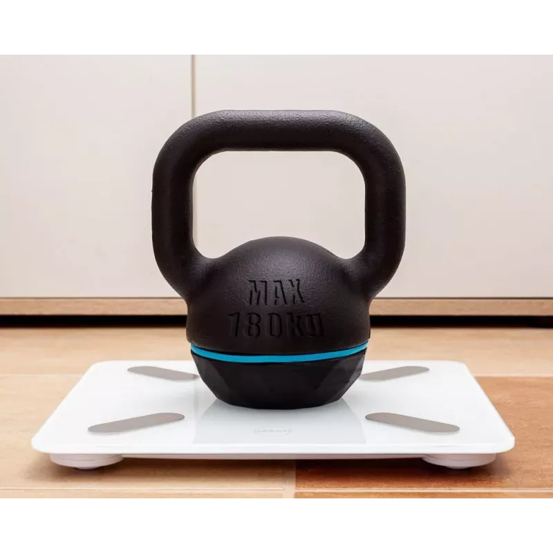 ELDOM slimme personenweegschaal TWO550B ULLIE met 12 lichaamsmetingen, Bluetooth en app