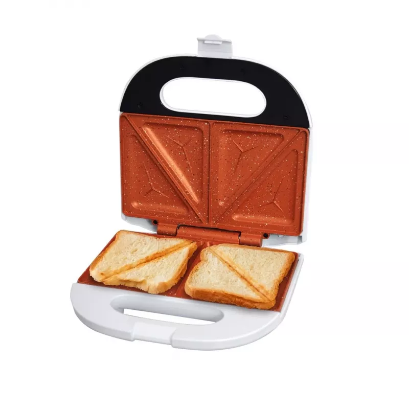 Eldom ST11B Ruddy tosti-ijzer, 750 W, wit, keramische platen