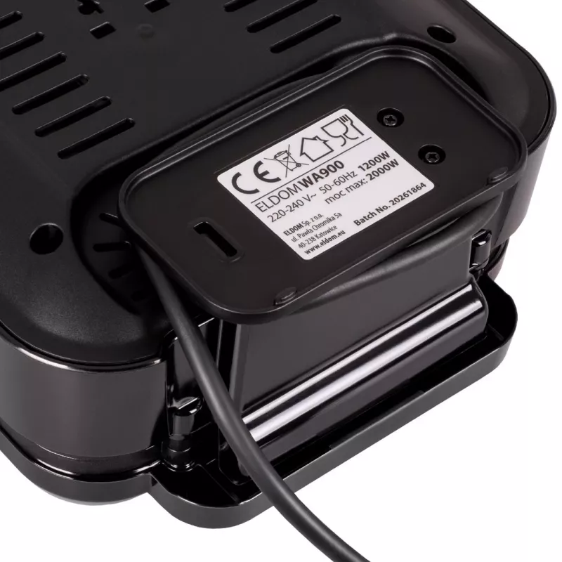 ELDOM WA900 wafelijzer 1200W zwart