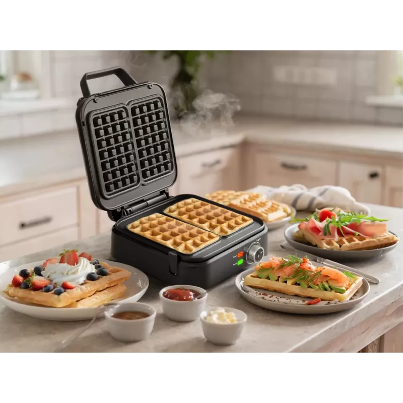 ELDOM WA900 wafelijzer 1200W zwart