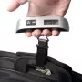 ELDOM WB10 Digitale bagageweger 50 kg met achtergrondverlicht LCD, roestvrijstalen haak, tara- en holdfuncties