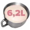 Eldom WRK1400 Planetary Robot keukenmachine 1400W (1900W piekvermogen) 6,5L RVS-kom zwart