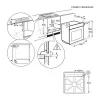 Electrolux EOE8P39WX inbouw-elektrische oven met pyrolyse-zelfreiniging, 71L, A+ energie
