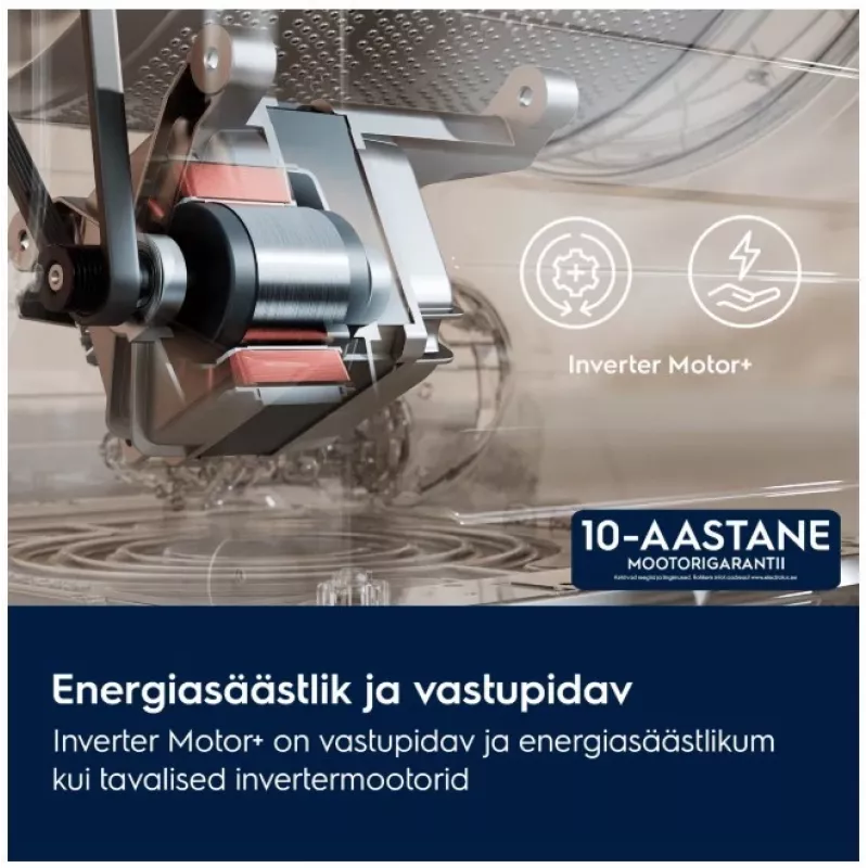 Electrolux EW6F8492E 9kg 1400rpm voorlader wasmachine (invertermotor, energieklasse A, wit)