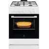 Electrolux LKG604012W vrijstaand gasfornuis met gasoven, 60 cm, wit